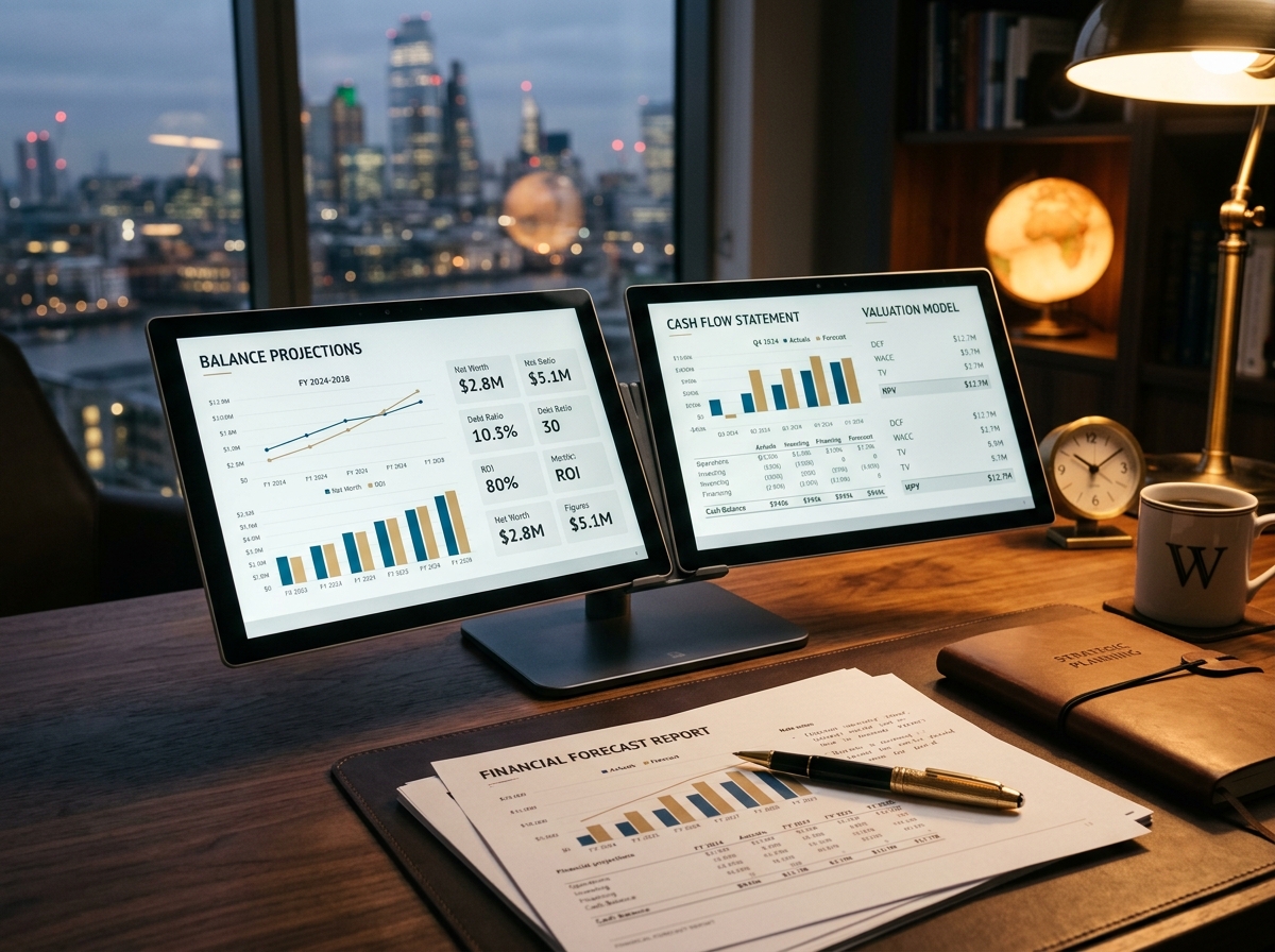 Executive Financial Forecast Desks and Valuation Tools